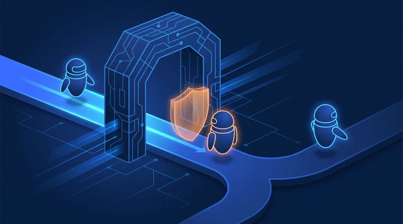 Illustration showing AI bots split into three categories — search, agent and training — in the Cloudflare dashboard