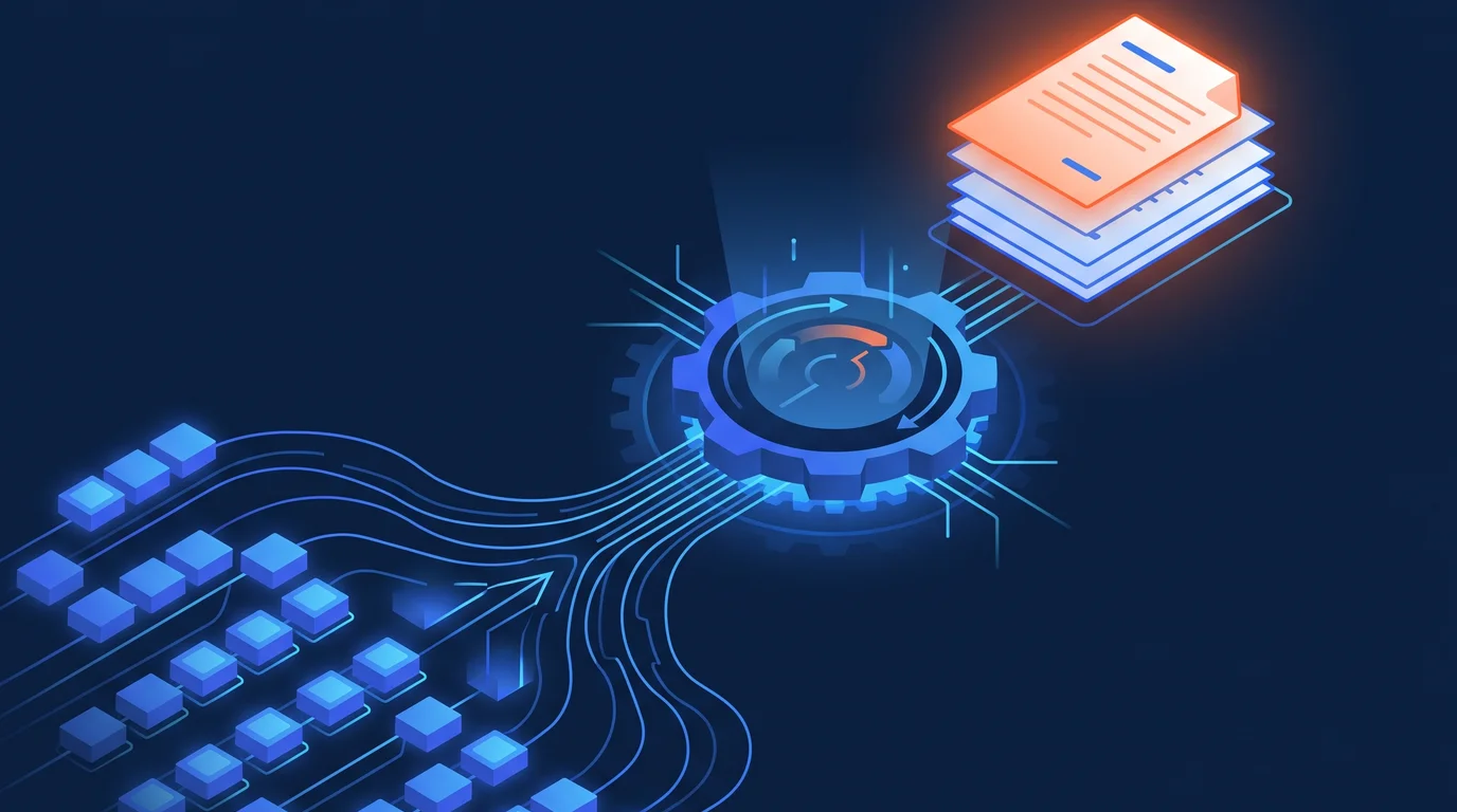 Illustration of documents generated automatically from structured data rows