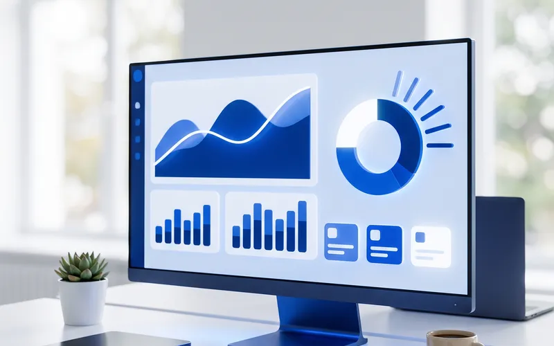 Unified management dashboard combining ERP and e-commerce data in one screen